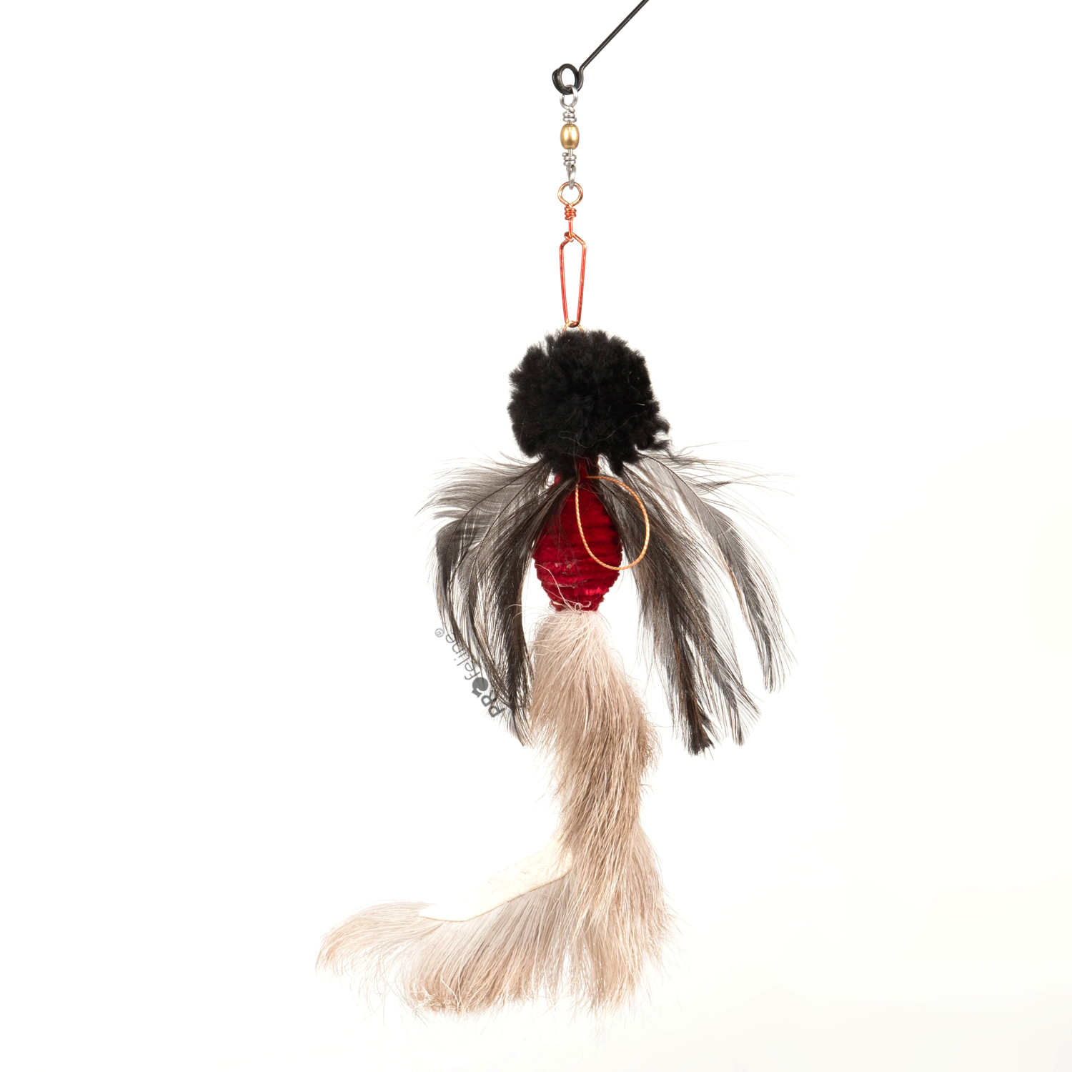 Furry Phoenix Anhänger Katzenangel Anhänger Furry Phoenix mit Fell