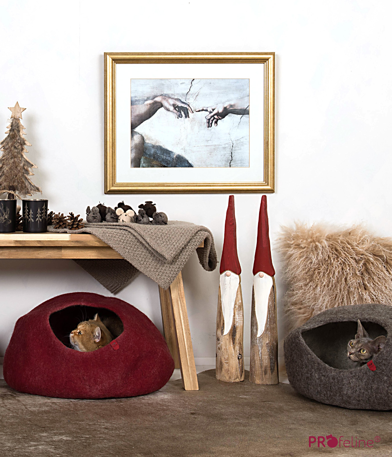 Katzenfilzhölen Weihnachten Geschenk für Katzen