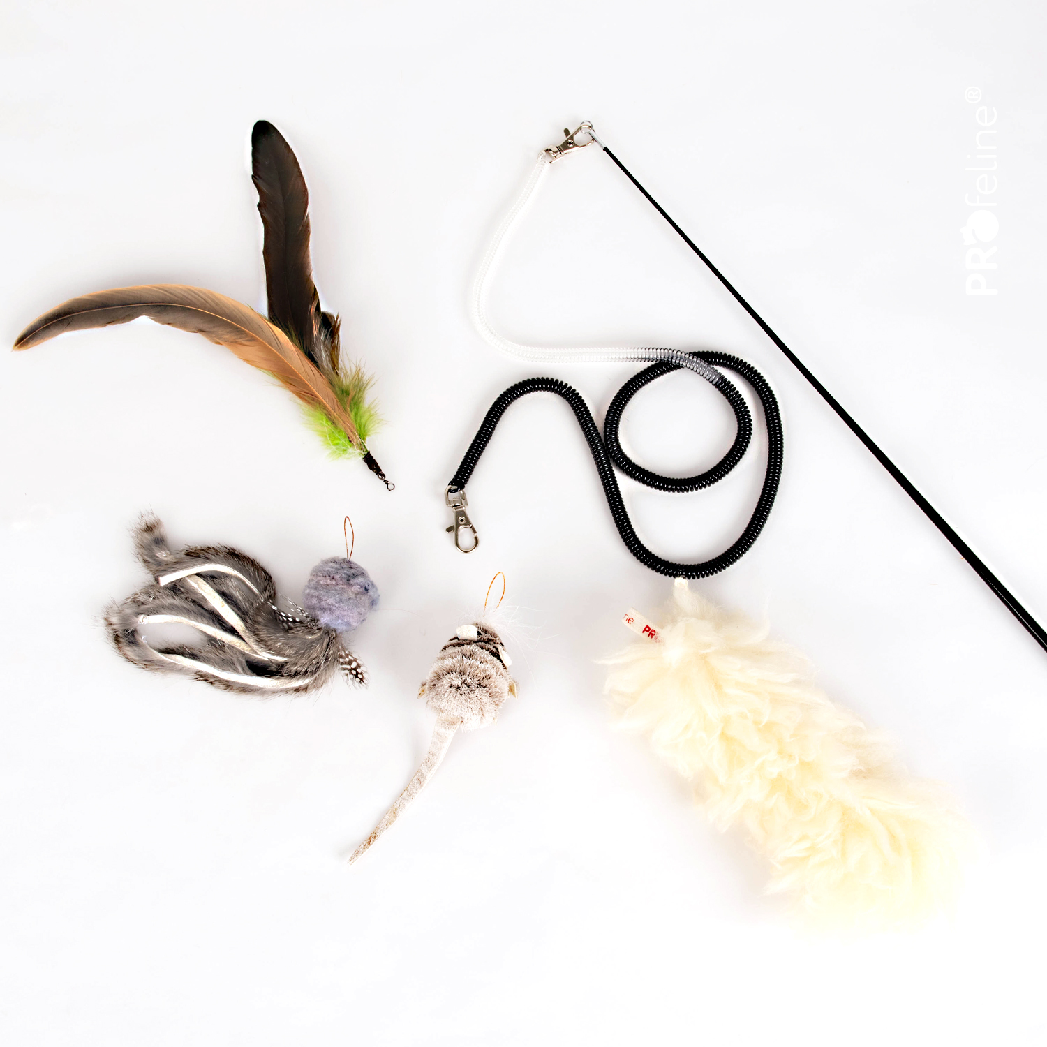 Spiralfeder für Katzenangel Katzenshop Katzenspielzeug Naturmaterialien