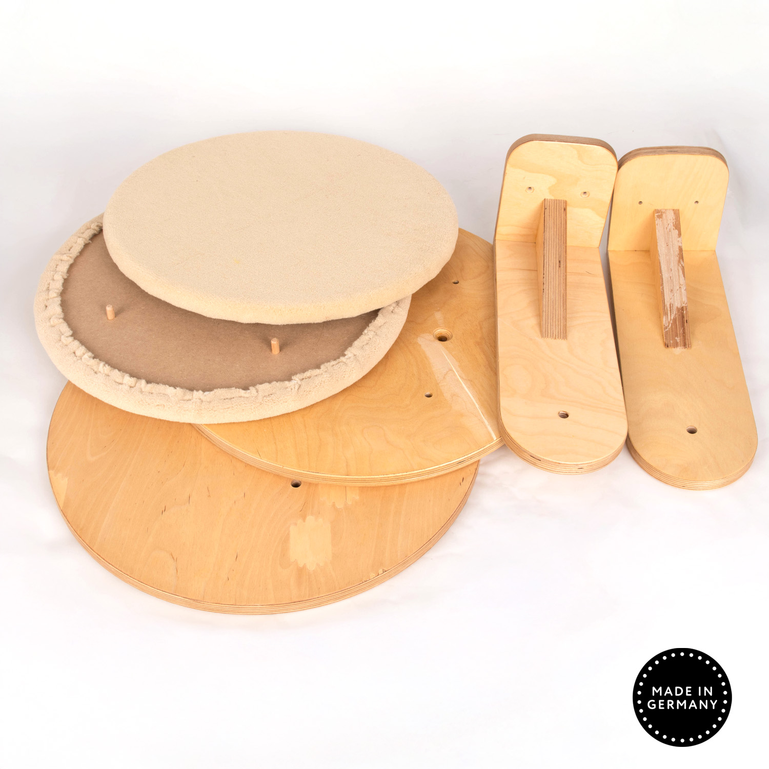 Katzen Wanliege rund Holz Birke