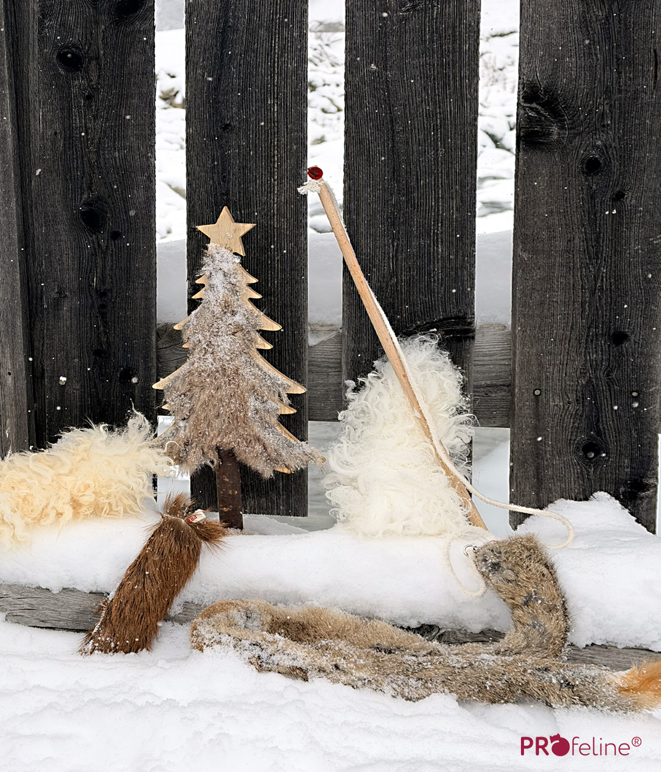 Katzenspielzeug echtes Fell natürlich langlebig nachhaltig